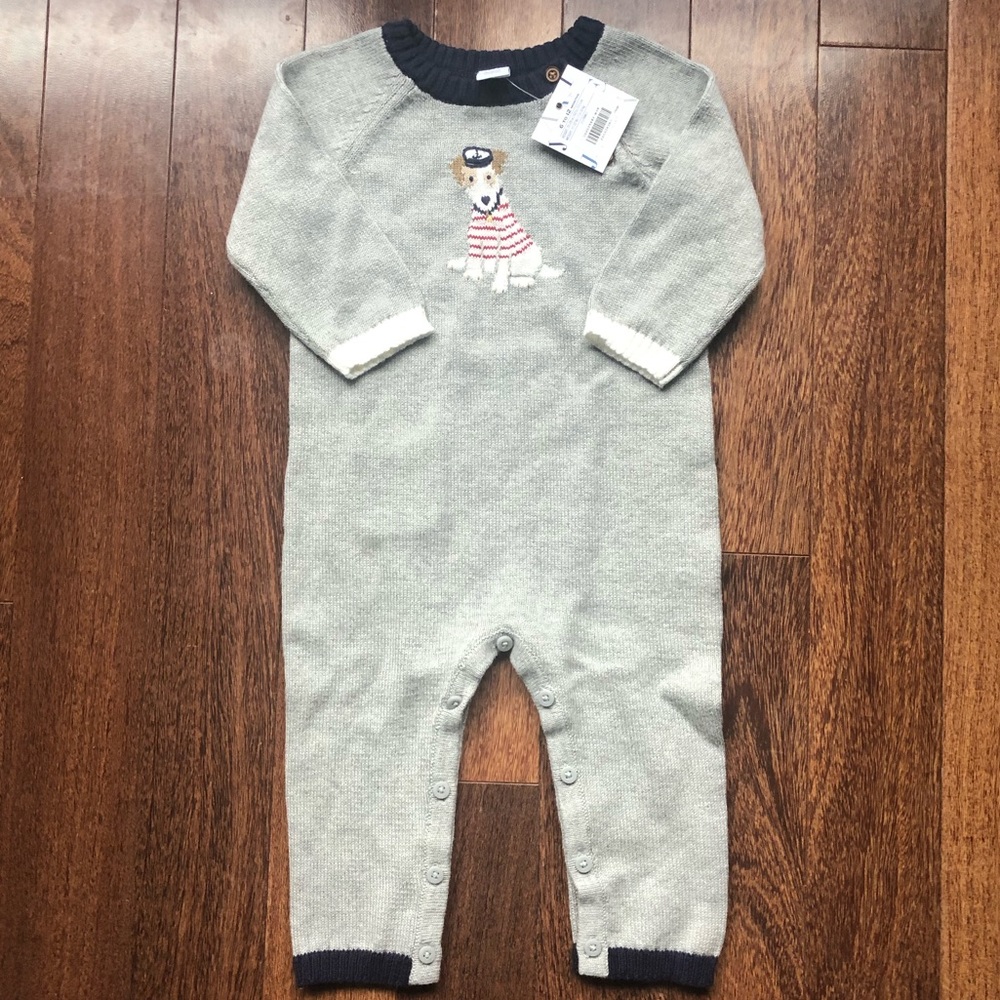 Janie & Jack Sweater Body Suit 6-12m